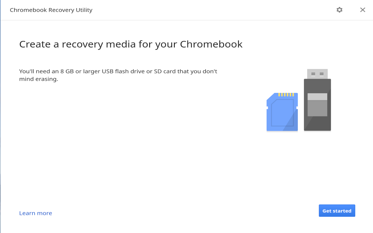 Chromebook Recovery Utility in Chrome Web Store